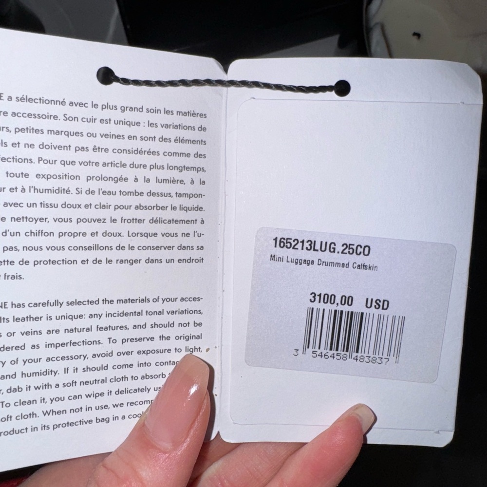 Vibrant Red Authentic Celine Structured Tote Bag … - image 2